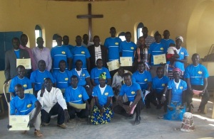 With HIV/AIDS and Christian Family Life trainees from Rumbek area (Nicola was the photographer)