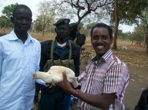 I received a gift of chicken after one day of bible storytelling training