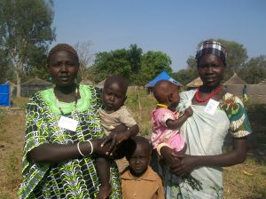 Mary and Martha come with their babies, but remain active participants of our trainings