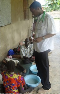 Checking with patients at IDAT clinic in September 2011.