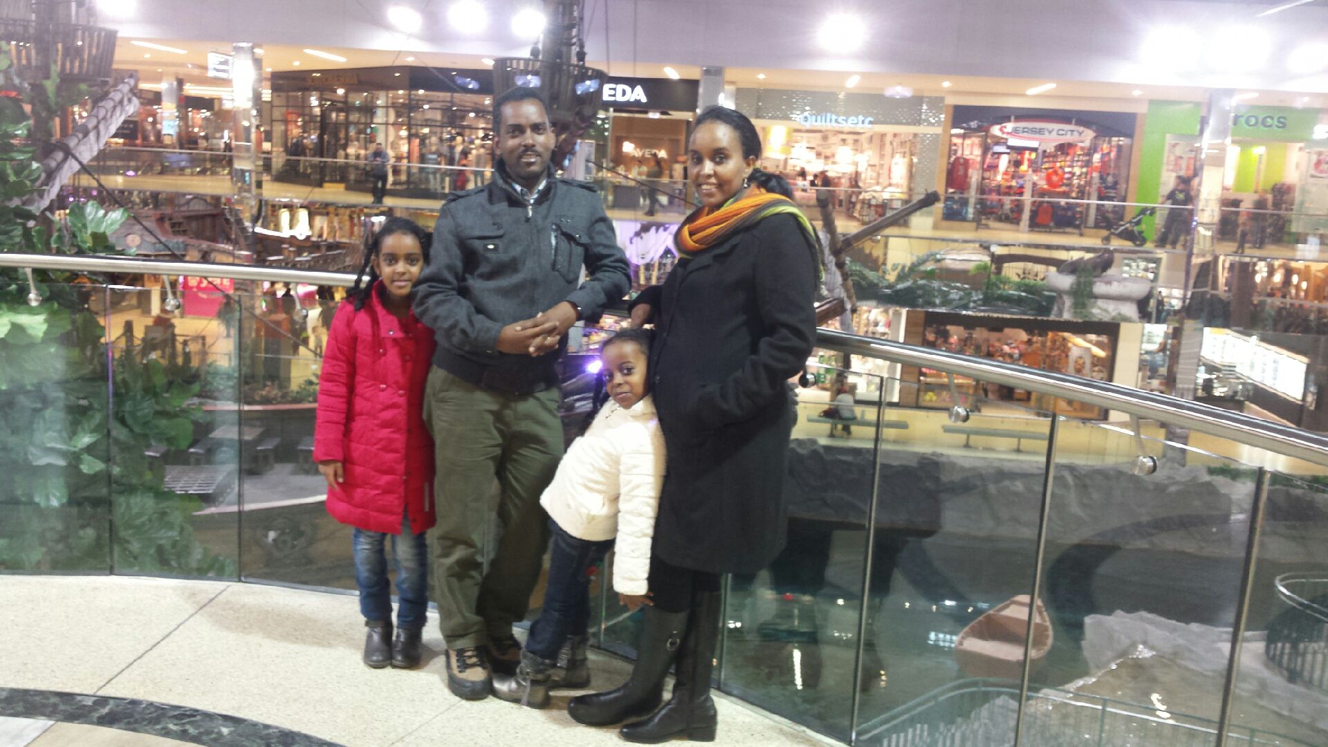 One week old in Canada visiting West Edmonton Mall - it is Amazing